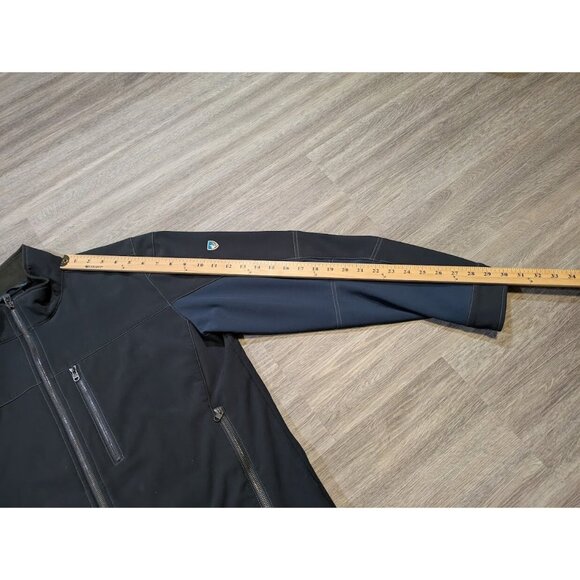 Kuhl Men's L Impakt Jacket Black Blue Full Zip Softshell Water Wind Resistant - Picture 12 of 12